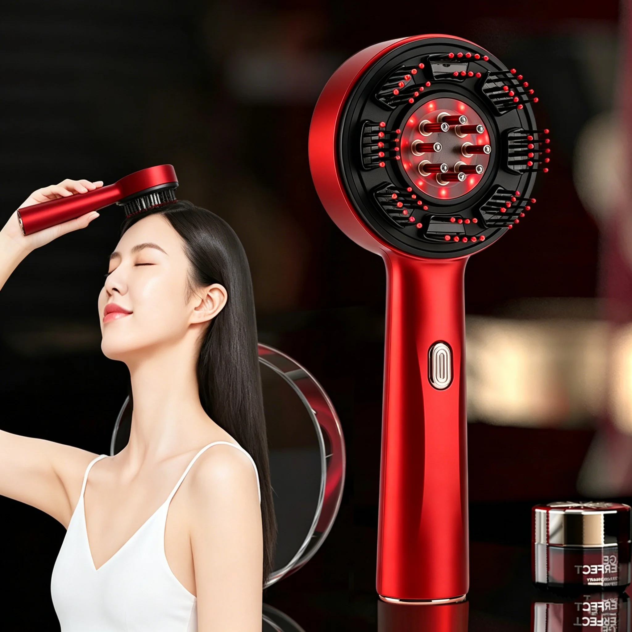 Scalp Massager Electric - 전기 마사지 빗 휴대용 모낭 빗