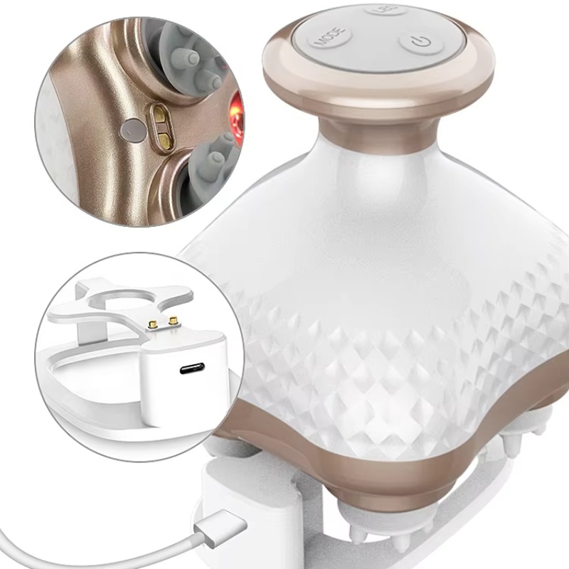 Scalp Massager Electric - 휴대용 전기 헤드 마사지기 IPX7 방수