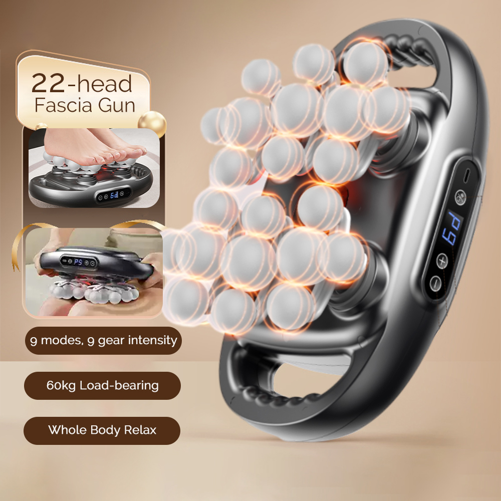 Scalp Massager Electric - 22 헤드 근막 총 고주파 진동