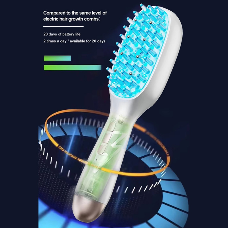 전기 스프레이 마사지 빗 빨간색 파란색 빛 모발 성장  - Scalp Massager Electric 리뷰 및 가격