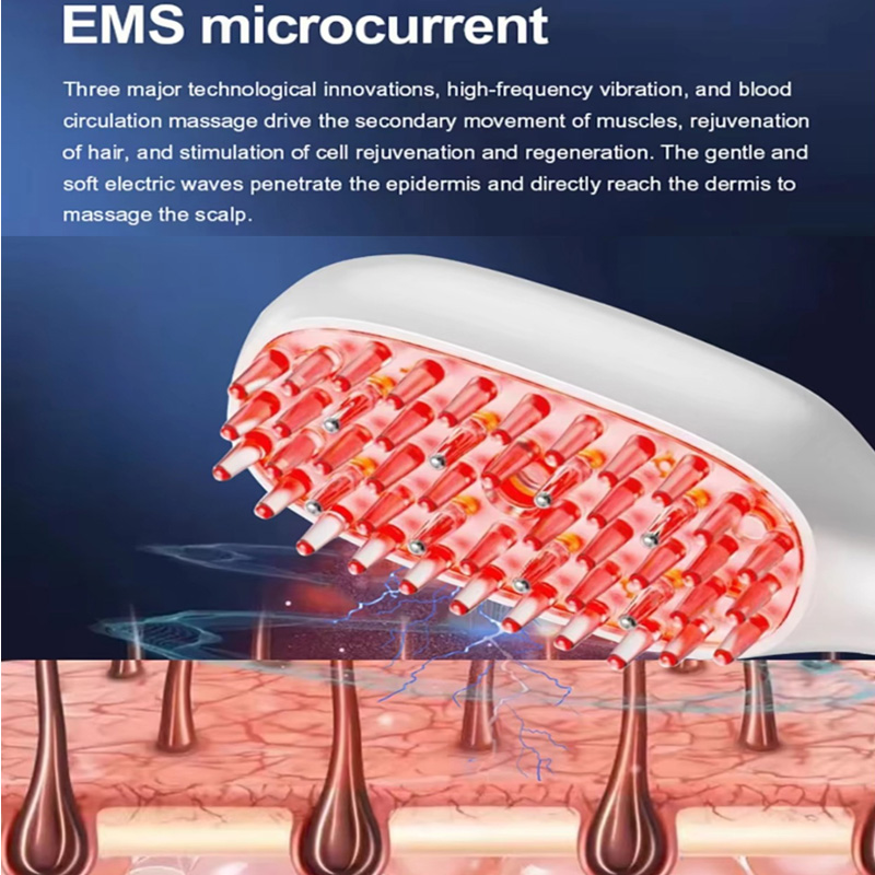 전기 스프레이 마사지 빗 빨간색 파란색 빛 모발 성장  - Scalp Massager Electric 리뷰 및 가격