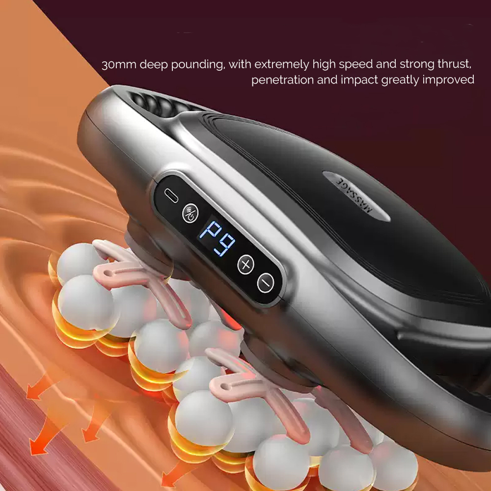 22 헤드 근막 총 고주파 진동 바디 마사지 총 뒤로  - Scalp Massager Electric 리뷰 및 가격